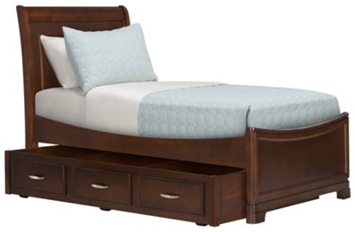 Kaya Mid Tone Sleigh Trundle Bed