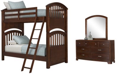 Kaya Mid Tone Bunkbed Bedroom