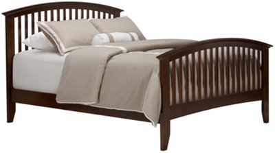 Amelia Dark Tone Panel Bed