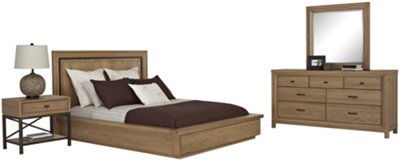 Forecast Light Tone Wood Dresser & Mirror