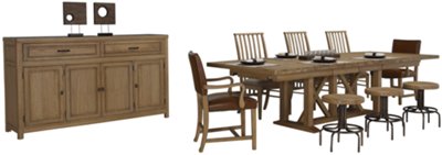 Light Tone Rectangular Dining Room