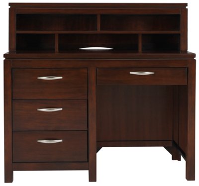 Perimeter Dark Tone Desk & Hutch
