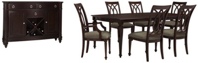 Dark Tone Rectangular Dining Room