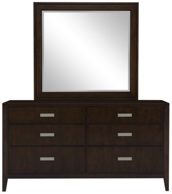 Pacifica Dark Tone Dresser & Mirror