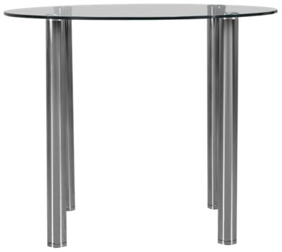 Napoli Glass Round High Dining Table