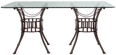 Denali Glass Rectangular Table
