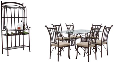 Denali Rectangular Glass Dining Room