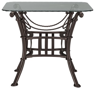 Glass Square End Table