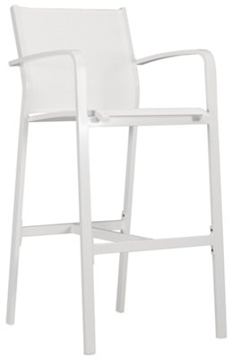 White Complete 30" Barstool