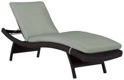 Grate Teal Cushioned Chaise