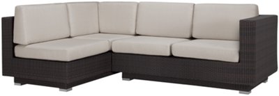 Fina2 Lt Gray Small Two-Arm Sectional