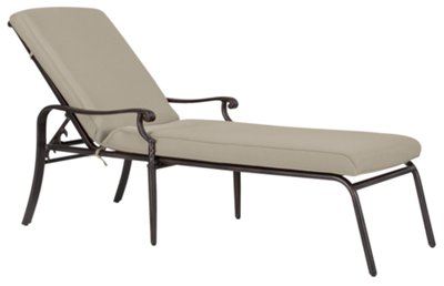 Beige Cushioned Chaise