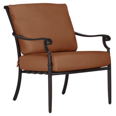 Naples Rust Cushioned Chair