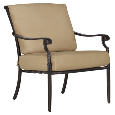 Khaki Cushioned Chair