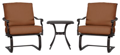 Naples Rust Outdoor Chat Set