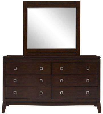 Alex Dark Tone Dresser & Mirror