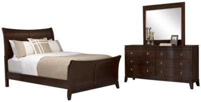 Alex Dark Tone Dresser & Mirror