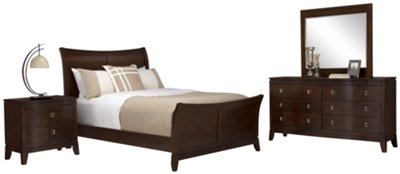 Alex Dark Tone Dresser & Mirror