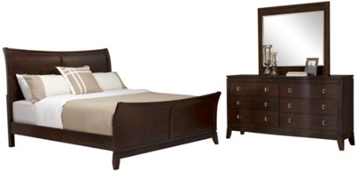 Alex Dark Tone Dresser & Mirror