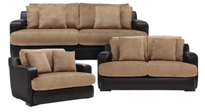 Dk Taupe Collage Living Room