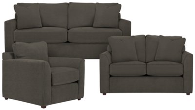 Express3 Dk Gray Microfiber Living Room
