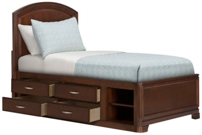 Kaya Mid Tone Panel Storage Bed