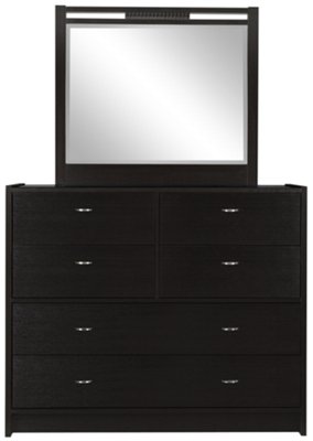 Gianna Dark Tone Dresser & Mirror