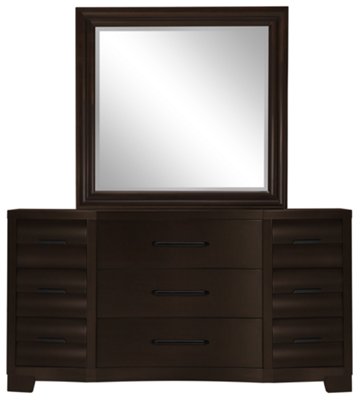 Sable Dark Tone Dresser & Mirror