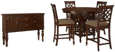 Oxford Mid Tone Round High Dining Room