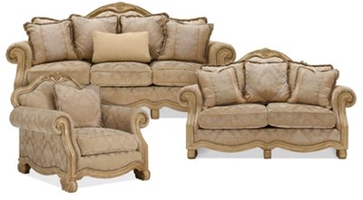 Regal Light Tone Fabric Living Room