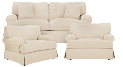 Levi Beige Cotton Down Living Room
