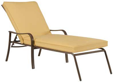 Palm Key Lt Gold Chaise