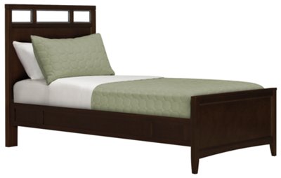 Liam Dark Tone Panel Bed