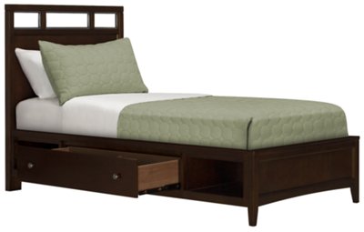 Liam Dark Tone Platform Storage Bed