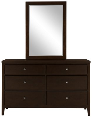 Liam Dark Tone Dresser & Mirror