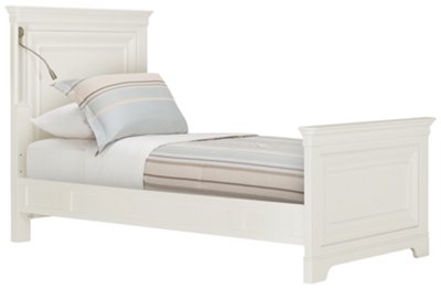 Adrian White Panel Bed