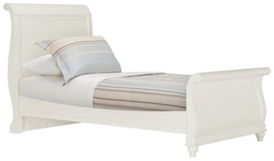 Adrian White Sleigh Bed