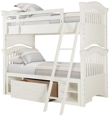 Adrian White Storage Bunk Bed
