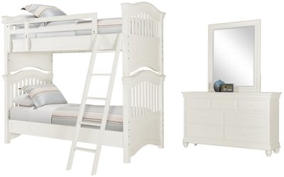 Adrian White Bunkbed Bedroom