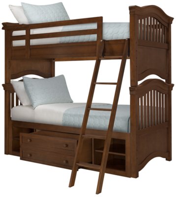 Adrian Mid Tone Storage Bunk Bed