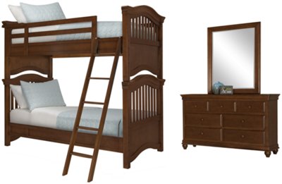 Adrian Mid Tone Bunkbed Bedroom