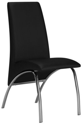 Mensa Black Upholstered Side Chair