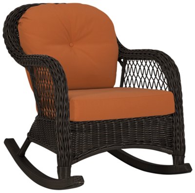 Java Rust Rocking Chair
