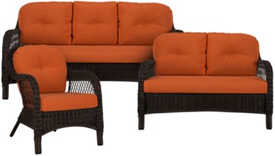 Java Rust Outdoor Living Room Set