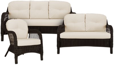 Java Lt Beige Outdoor Living Room Set