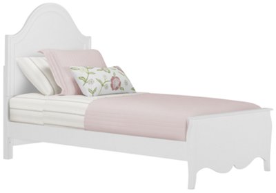 Ariana White Panel Bed