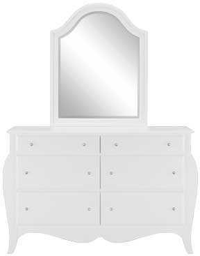 Ariana White Dresser & Mirror