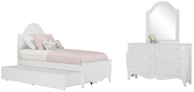 Ariana White Panel Trundle Bedroom