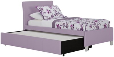 Fantasia Lt Purple Upholstered Platform Storage Bed