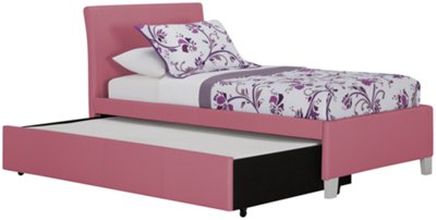 Fantasia Pink Upholstered Platform Storage Bed